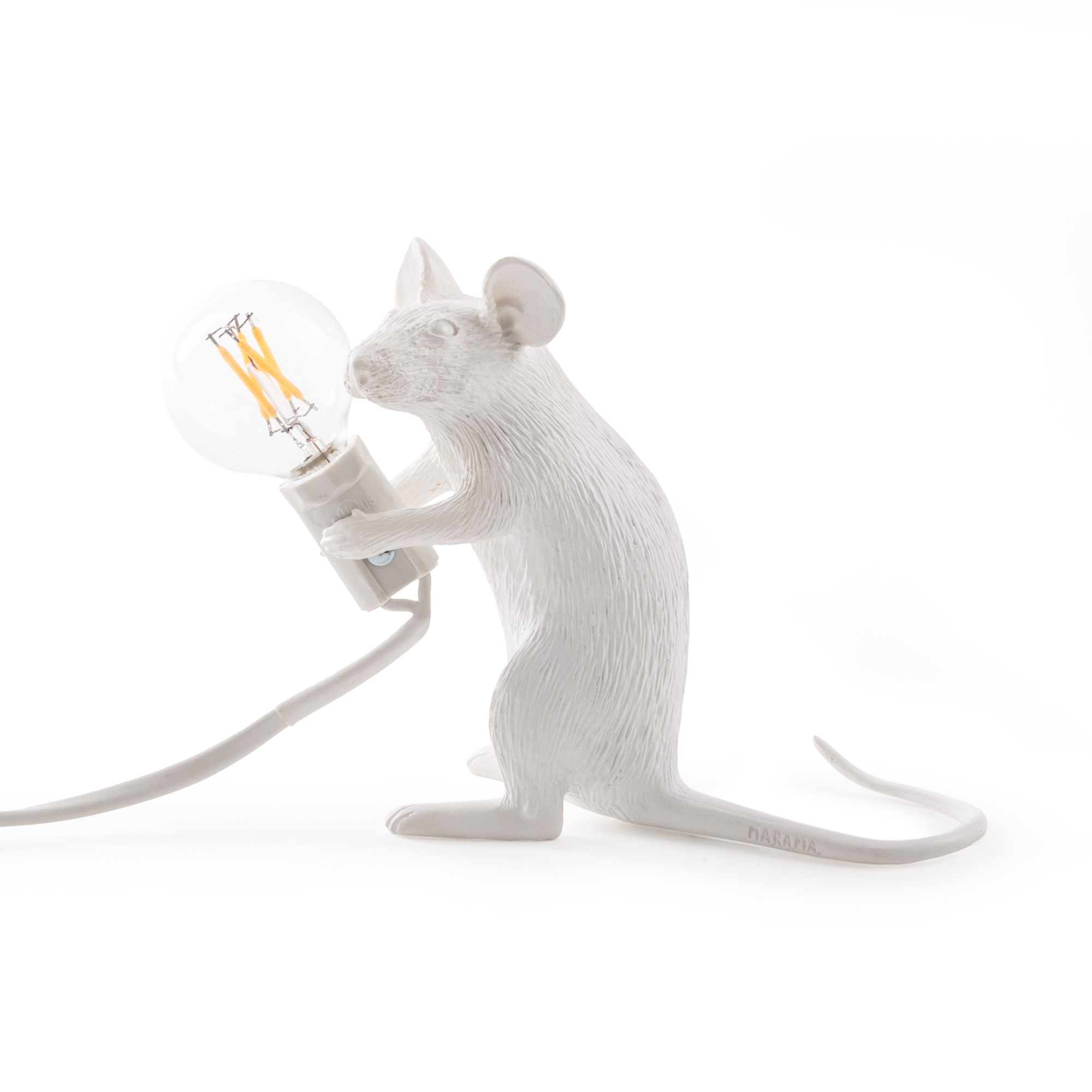 Mouse Lamp table lamp sitting with USB Seletti 