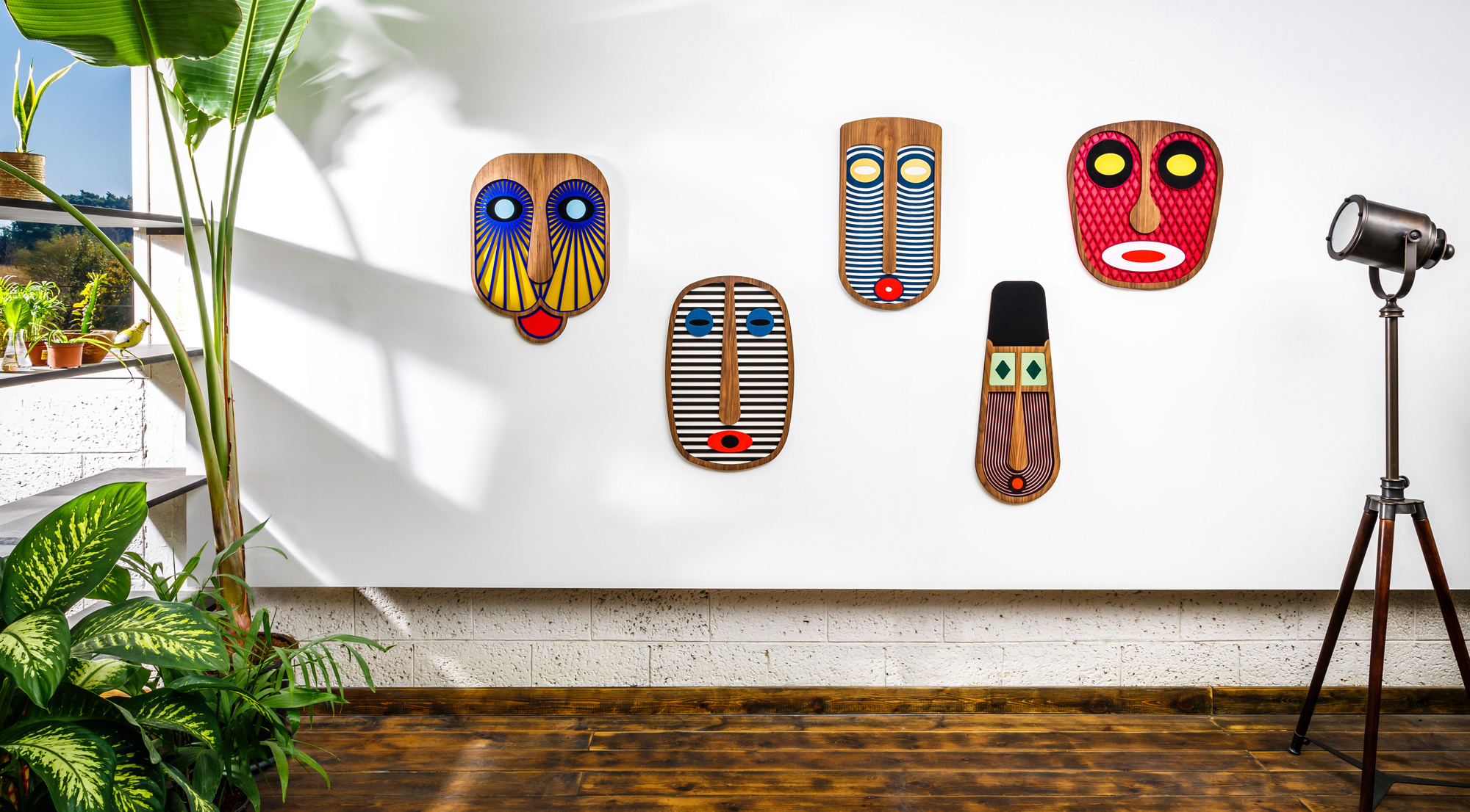 Modern African Masks Small Wall decorations Umasqu 19 SINGLE PIECES