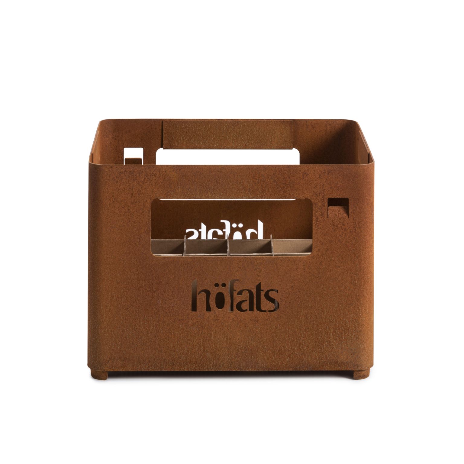 Beer Box fire basket and cup holder rusty höfats SINGLE PIECES