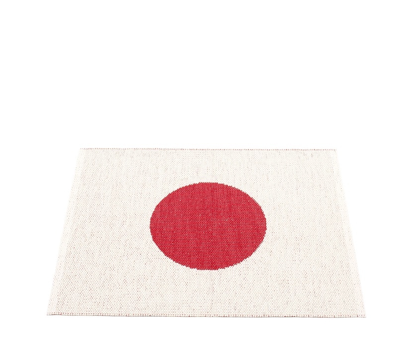 Vera Small One Plastic carpet 70x90 cm Pappelina Red