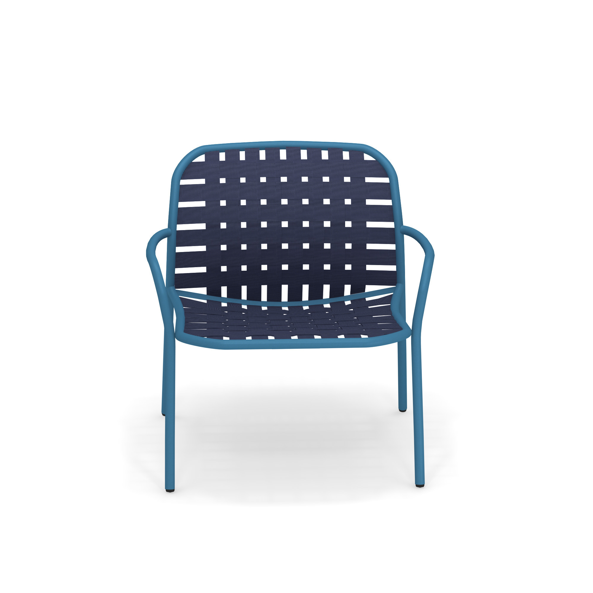 Yard Lounge Chair Sessel Emu mattweiß - braun