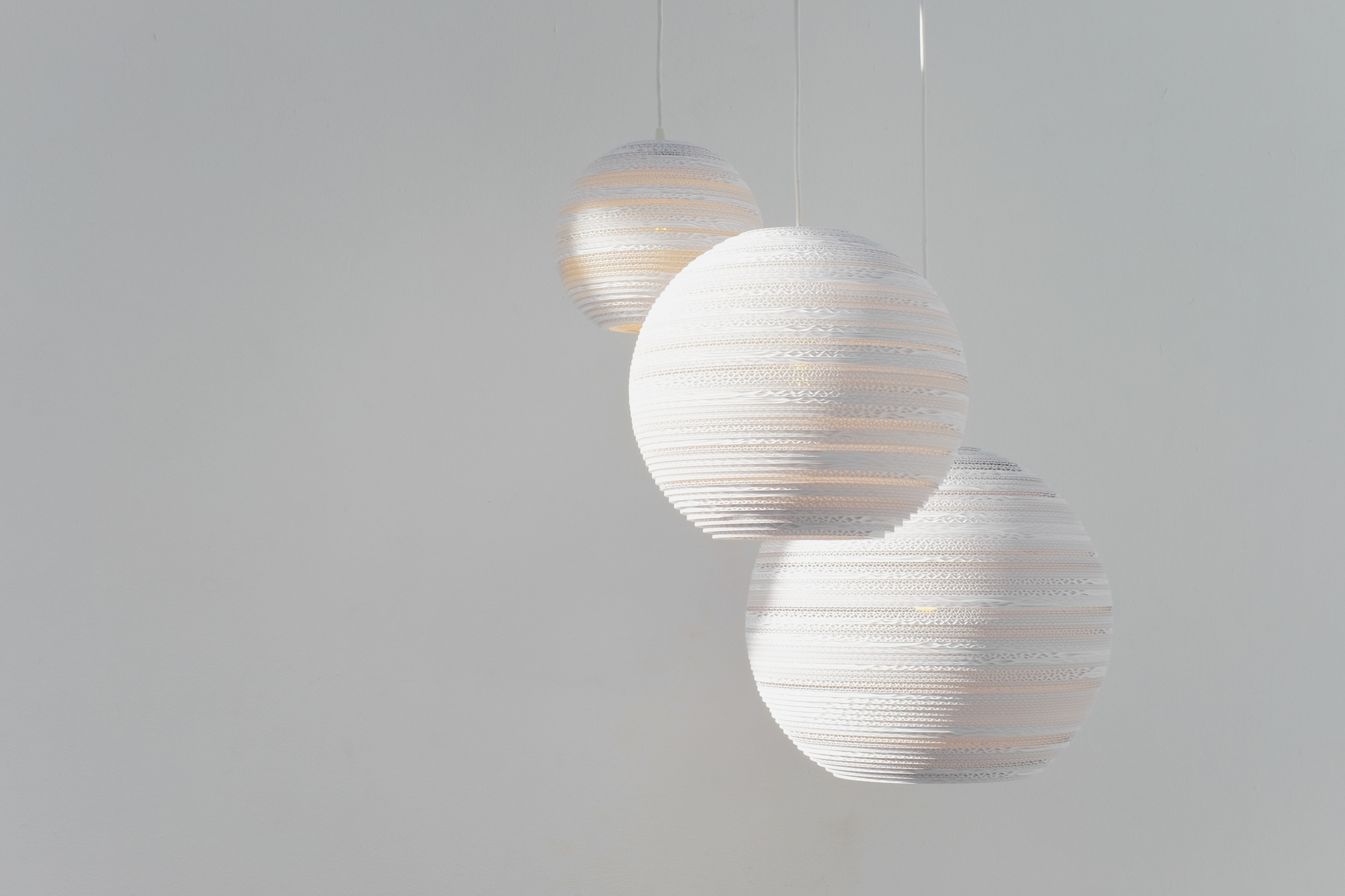 Scraplights Moon 18 Pendant lamp White Graypants