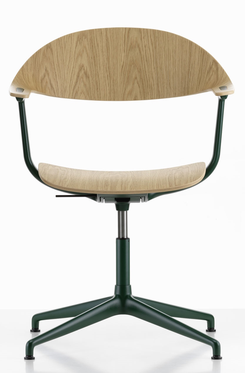 Mynt back and seat Plywood office swivel chair Vitra