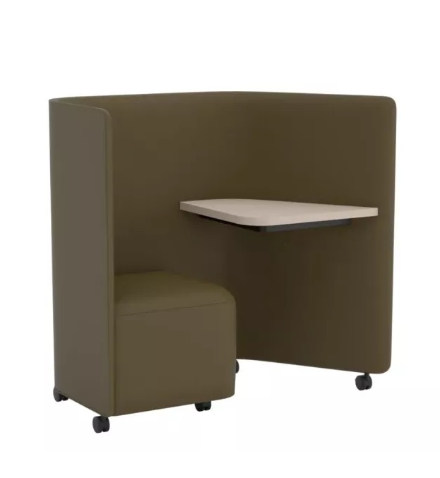 In Out Office BU2267 Panel lounge chair with desk Andreu World