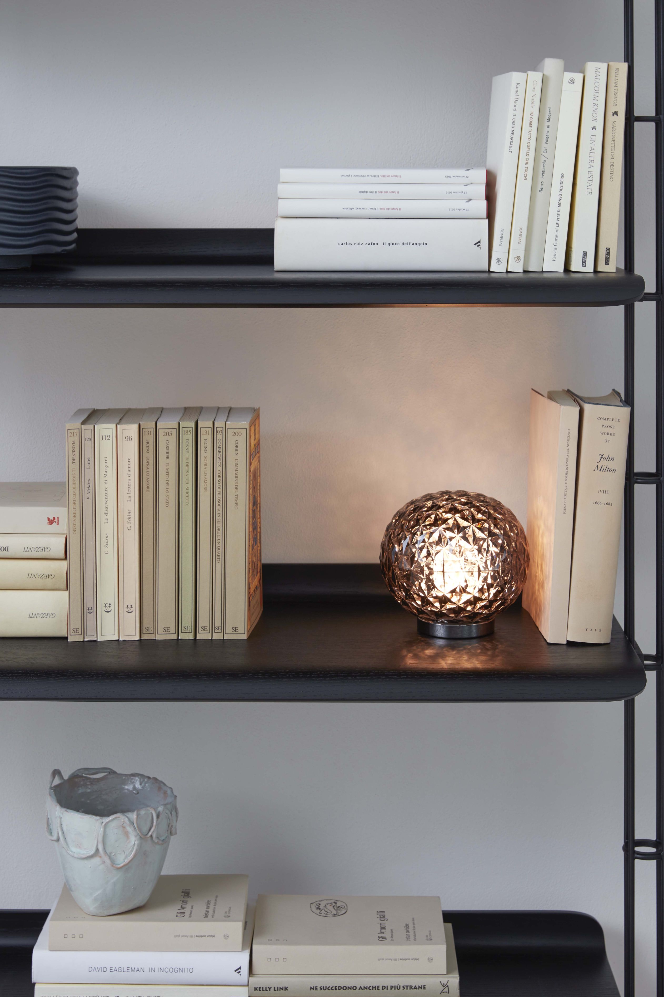 Adam Wood Shelf 5 shelves / 2 shelf supports black ash Kartell SINGLE PIECES