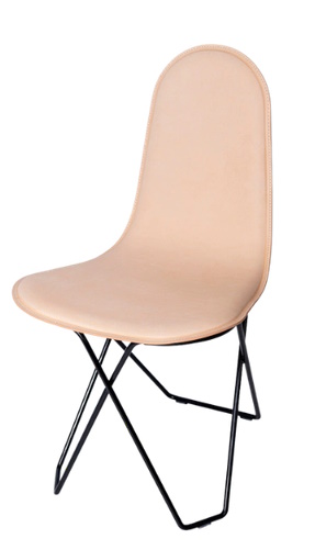 Cactus chair covered with leather Cuero