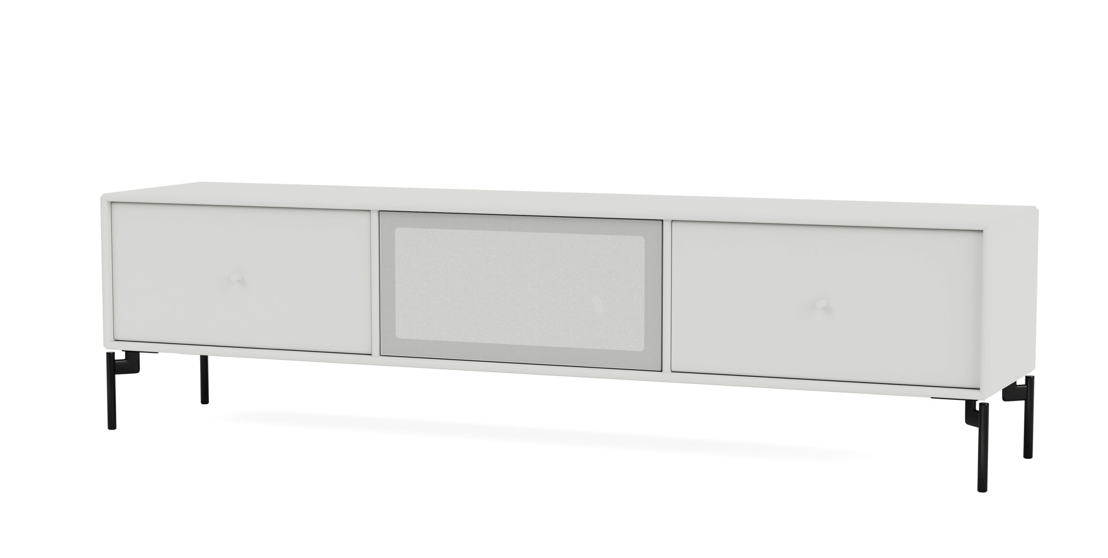 Octave V TV shelf Nordic - black legs Montana QUICK SHIP