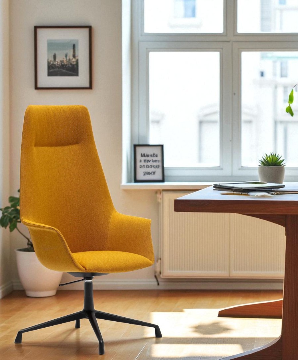 Gala Executive SO2008 office swivel chair with high backrest Andreu World