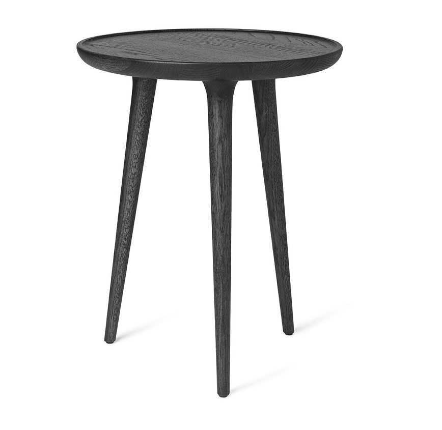 Accent Side Table Medium Mater Black Stain Lacquered Oak