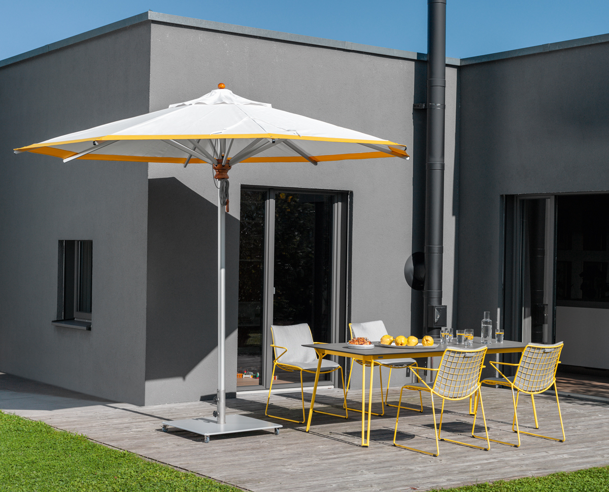 Aluminium Parasol Round Grey Weishäupl