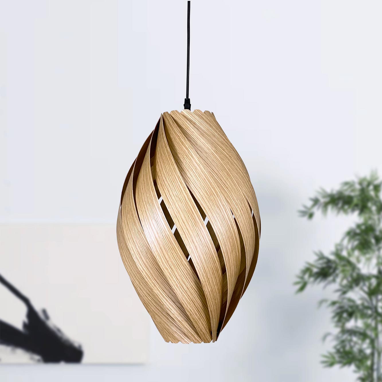 Ardére Pendant lamp rounded Oak Gofurnit