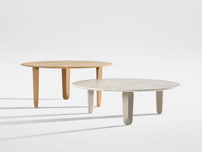 Kuyu Marble Round Marble Coffee Table Round Zeitraum
