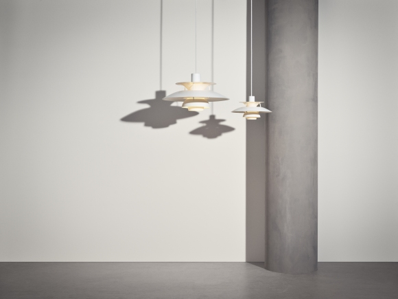 PH 5 Mini Monochrome Pendant light Louis Poulsen Dusty Indigo