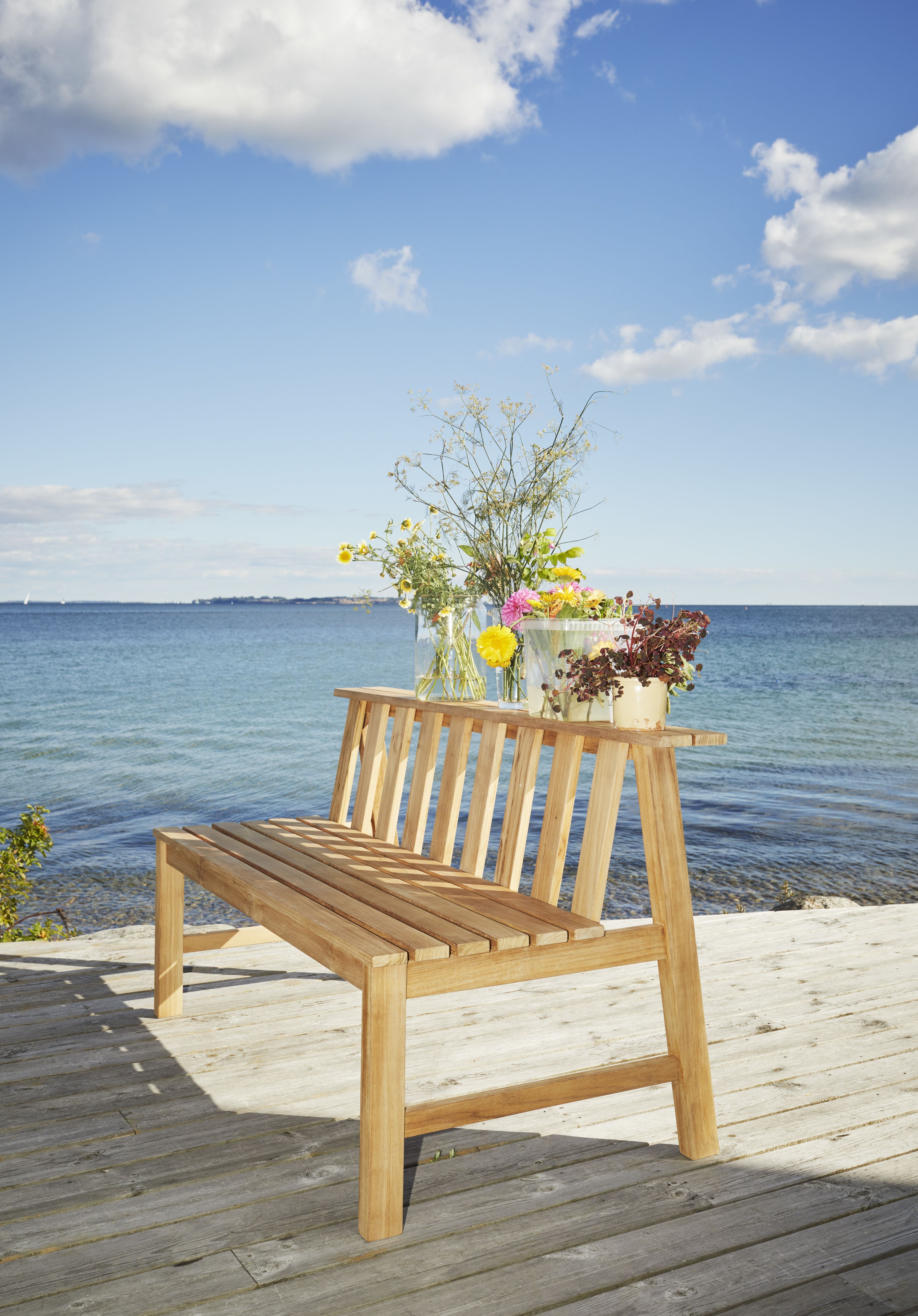 Cadence Bench Teak Outdoor Skagerak by Fritz Hansen