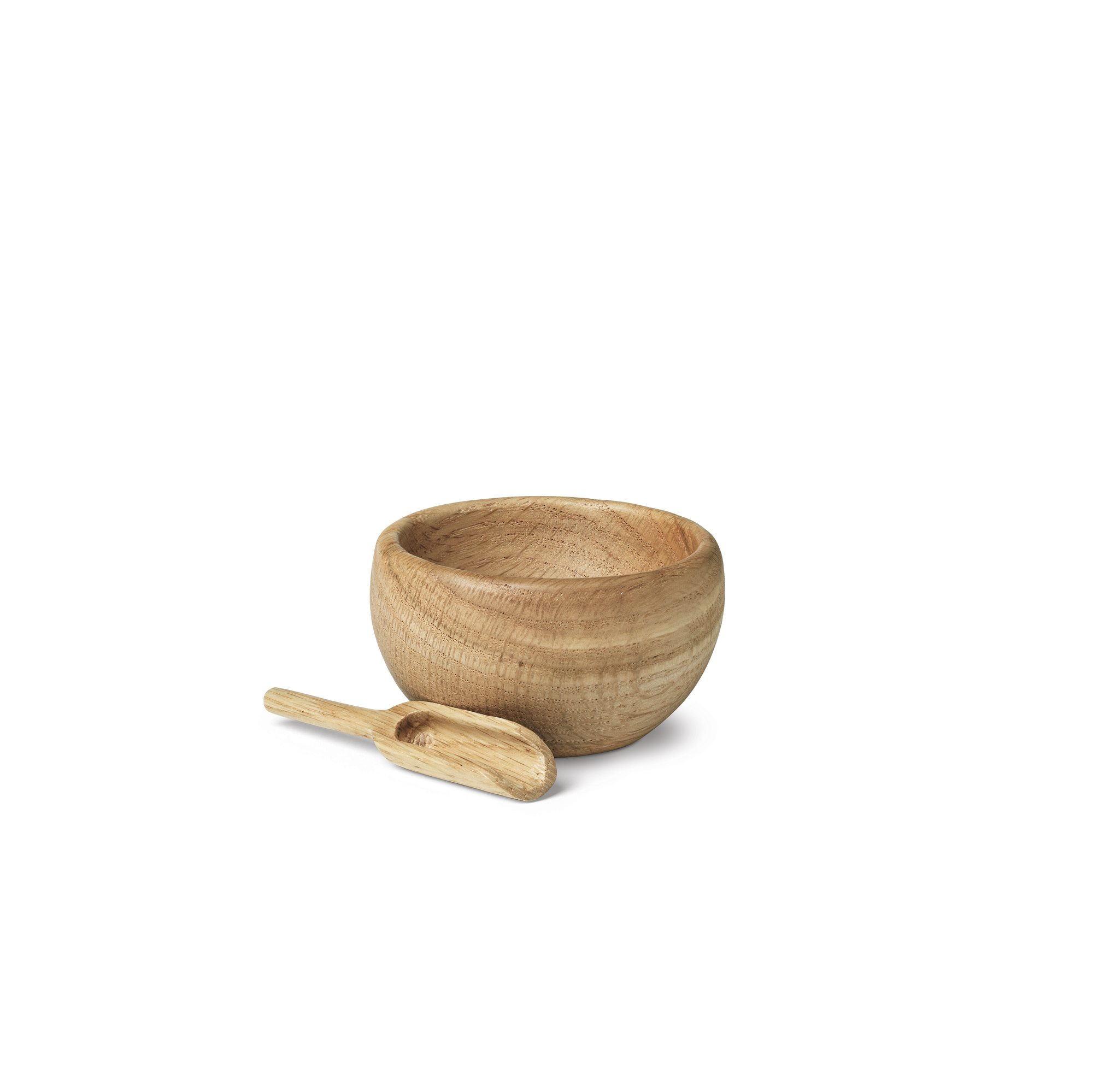 Salt cellar with spoon oak Kay Bojesen SINGLE PIECE