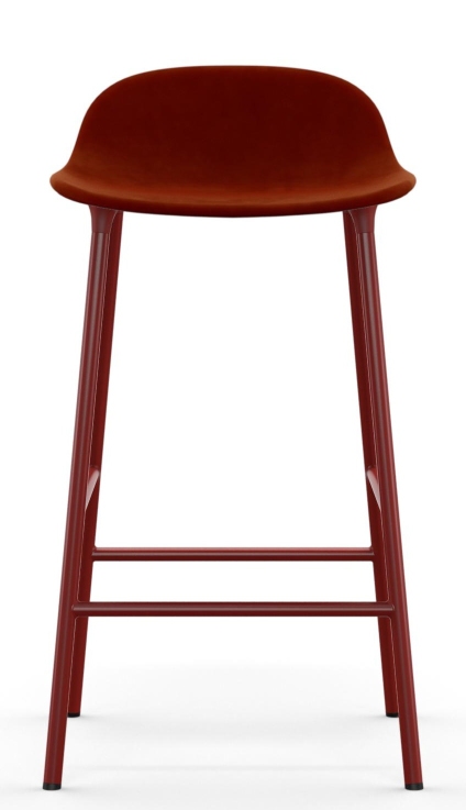 Form Barstool  H 65 cm Steel Upholstered Normann Copenhagen