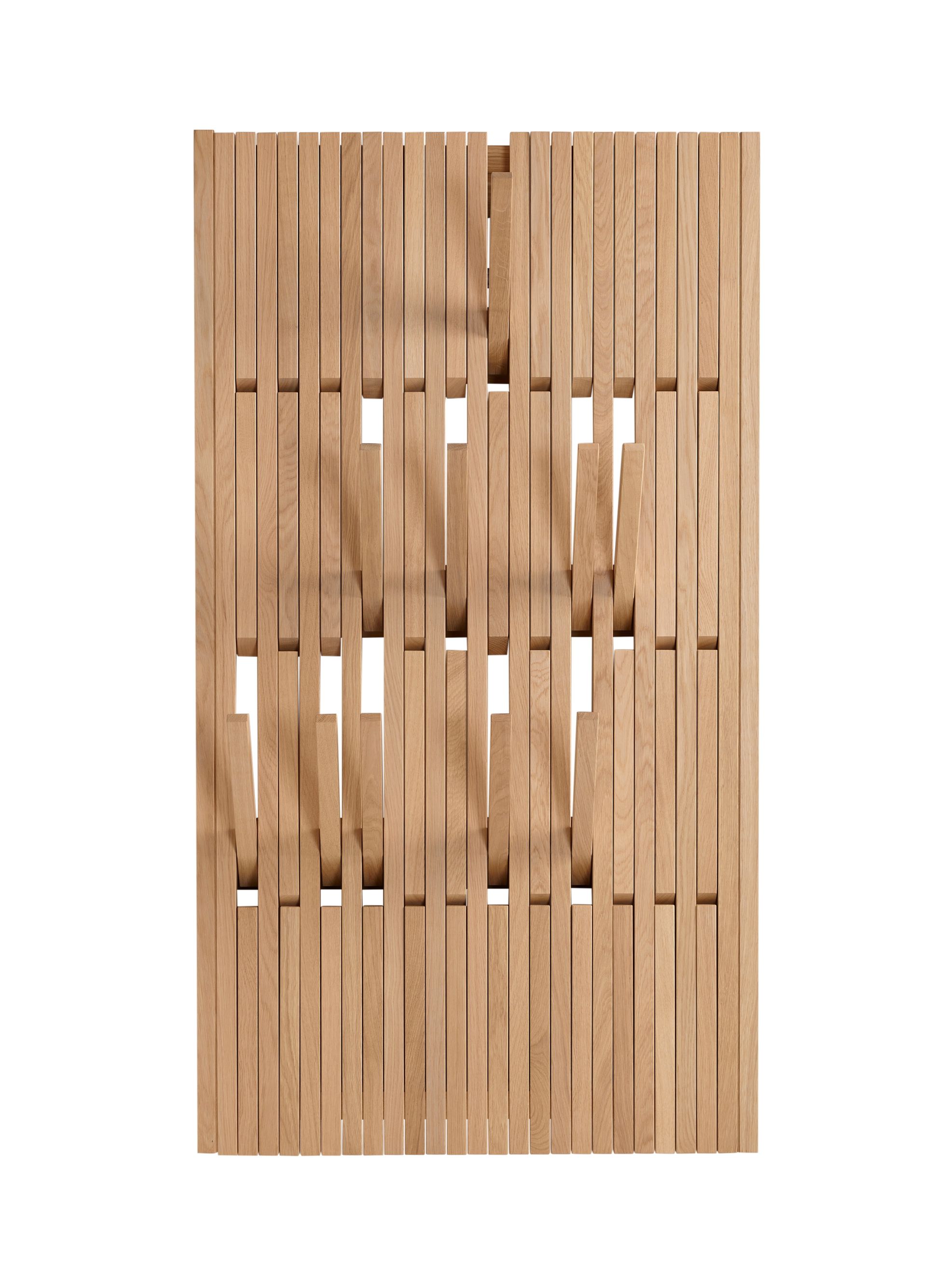 Piano wall coat rack large Oak Natural Oiled PER/USE