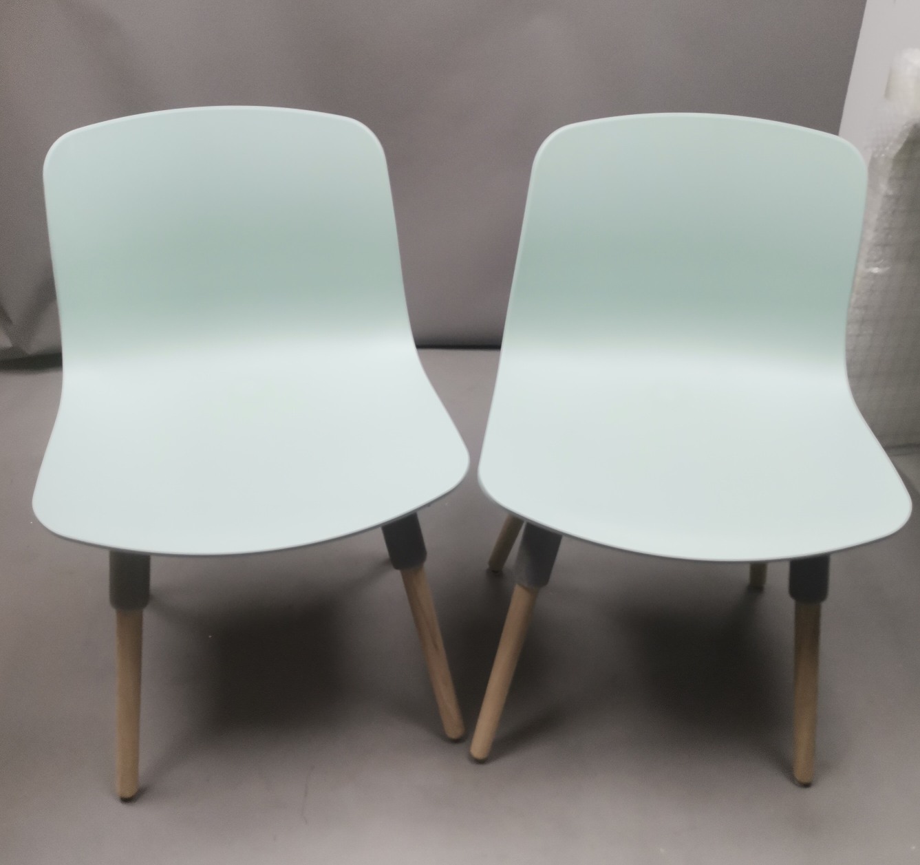 About a Chair AAC12 / AAC 12 Chair DUSTY MINT / OAK SOFT Hay IMPERFECT ITEMS 2-piece set