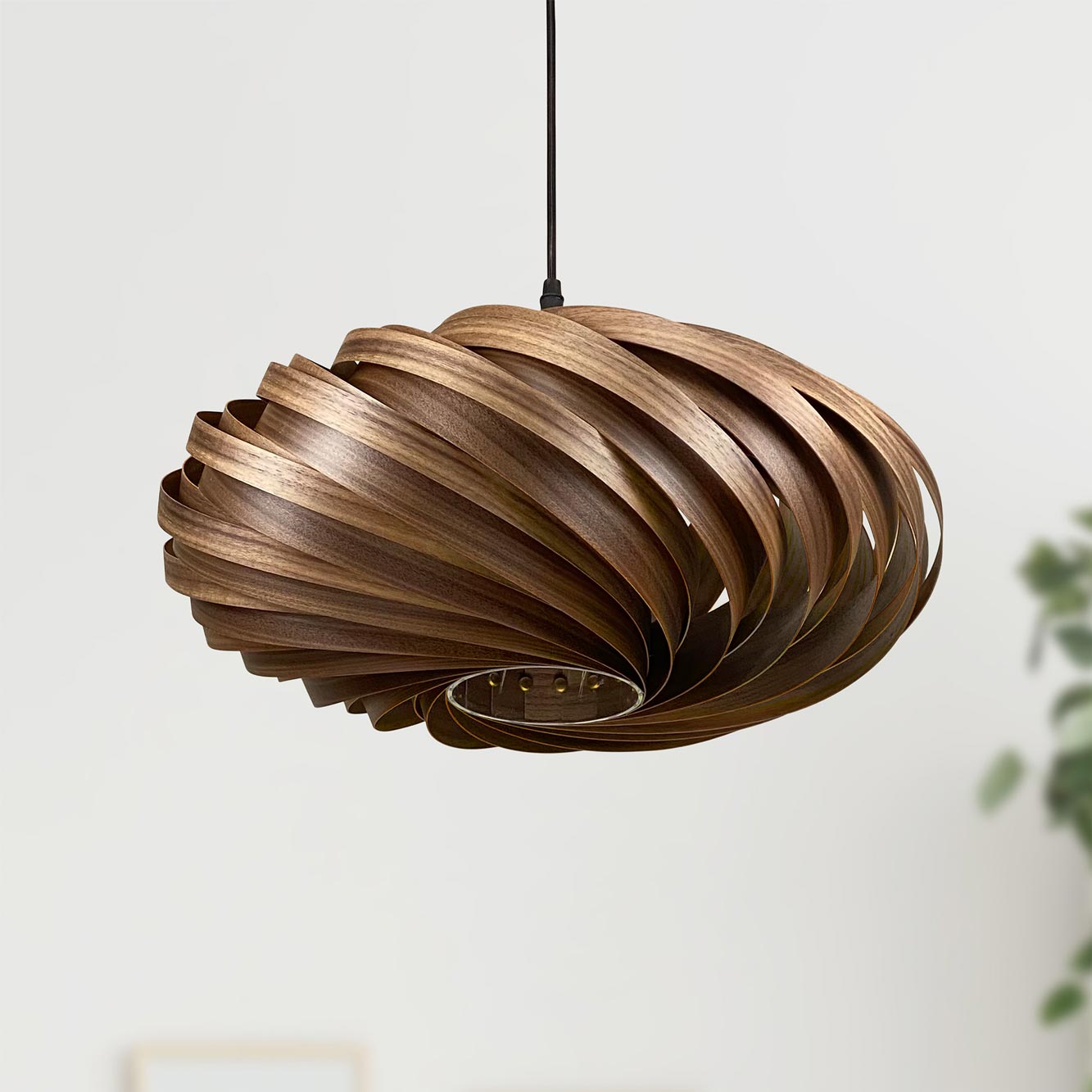 Veneria Pendant lamp Ø50 cm Walnut Gofurnit