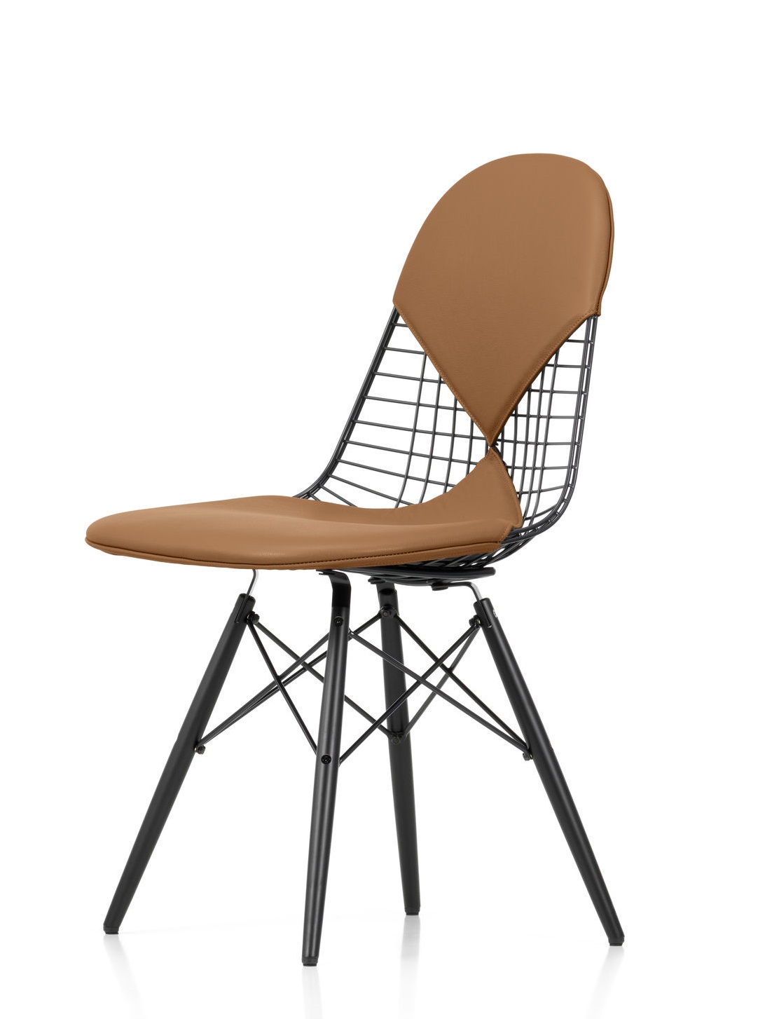 DKW-2 Wire Chair Chair with Seat and Back Upholstery Vitra