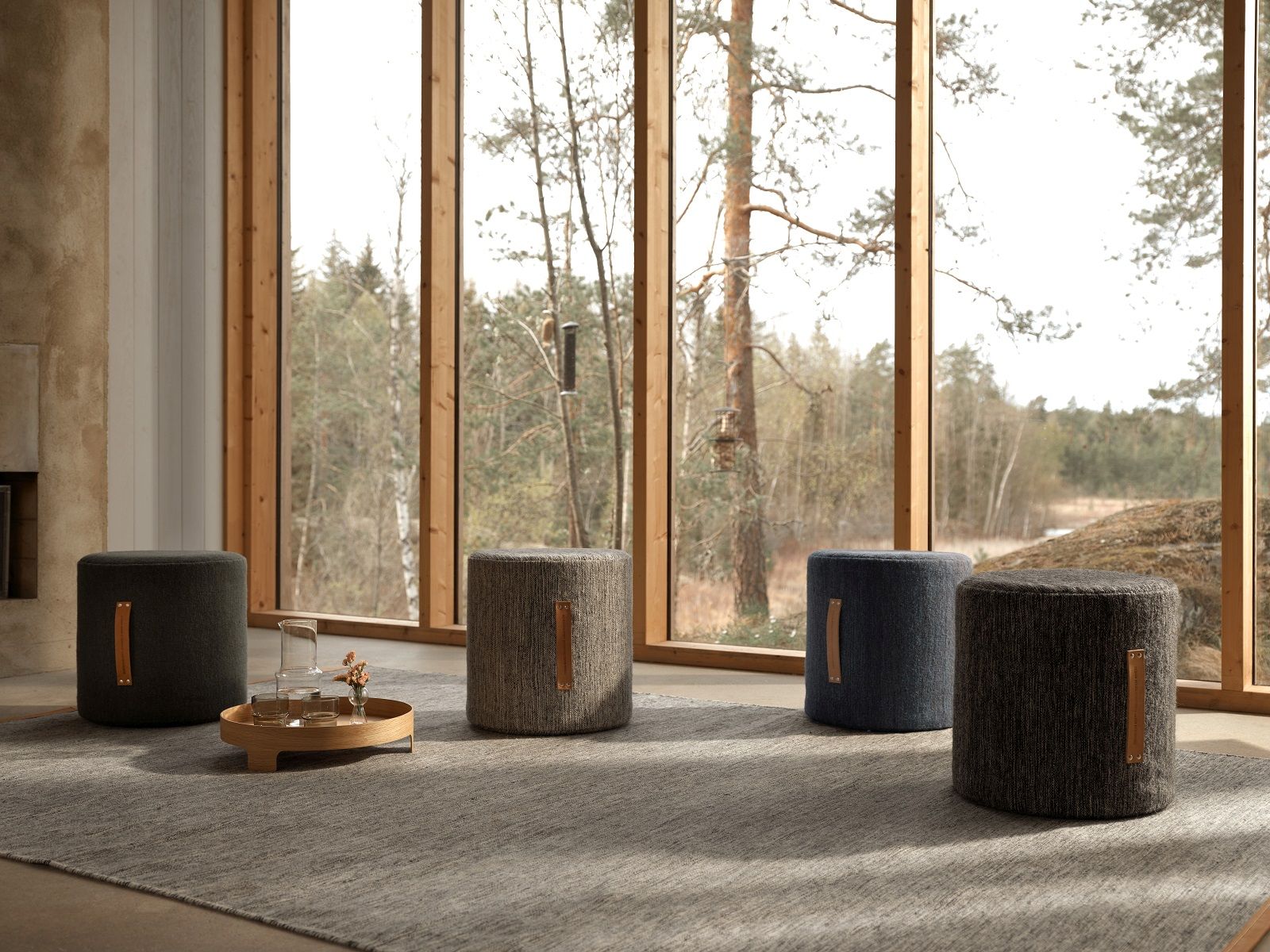 Björk Hocker hoch Design House Stockholm-Dunkelgrau