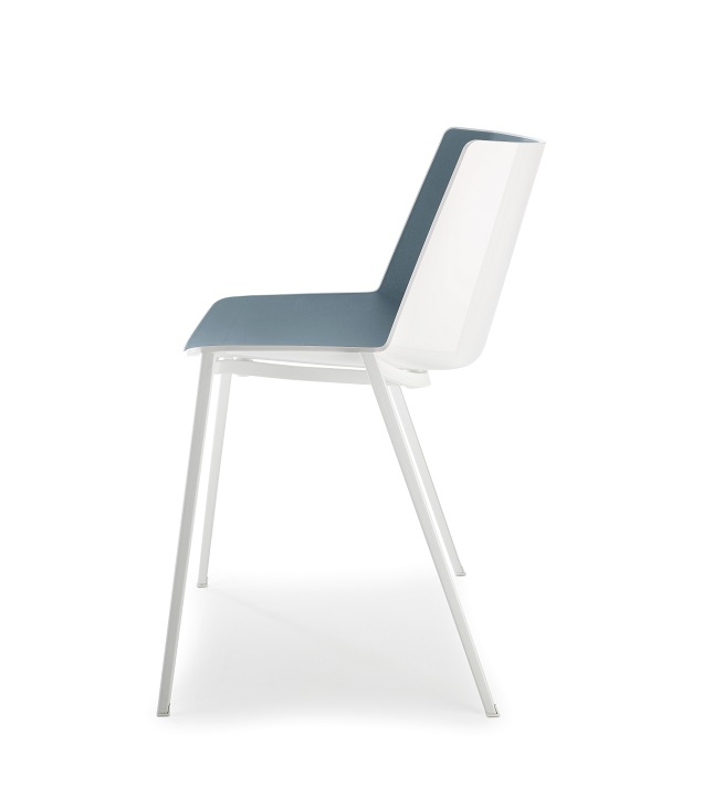 AÏKU Chair 4 Metal Legs White MDF Italia
