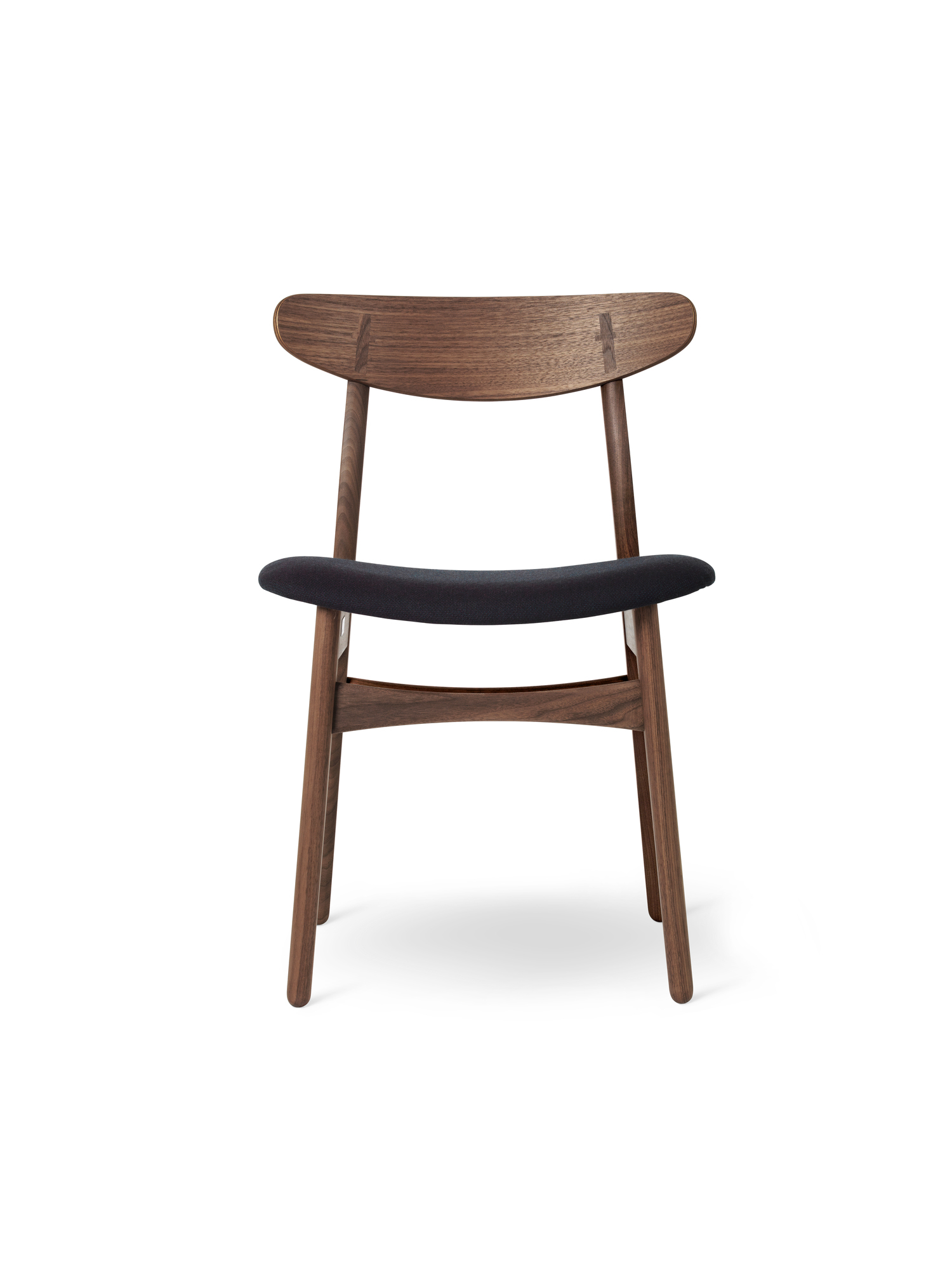 CH30P Chair upholstered Carl Hansen &amp; Søn Frame walnut Seat fabric fiord 981