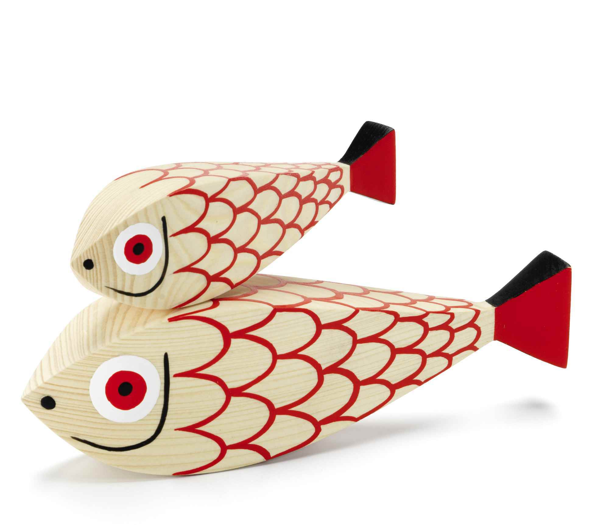 Wooden Dolls Mother Fish &amp; Child set of 2 Vitra