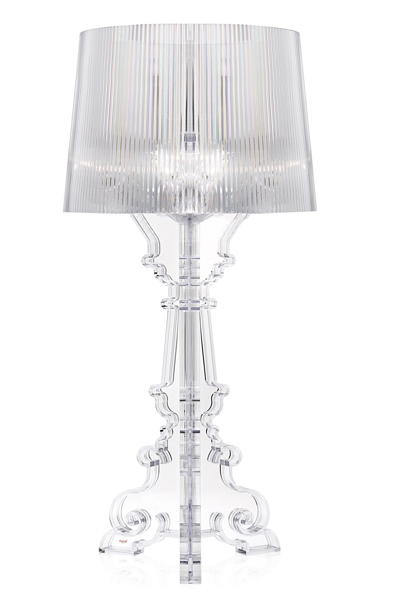 Bourgie Table lamp Crystal clear Dimmable Kartell