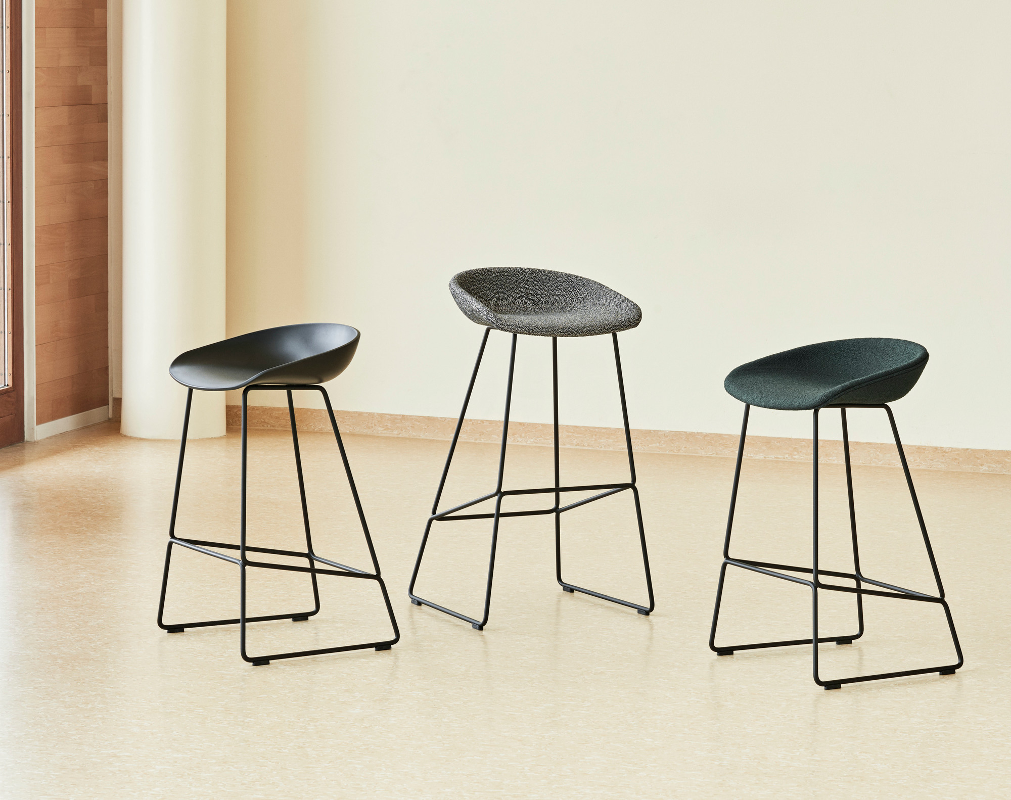 About a Stool AAS 39 / AAS39 Barstool with full upholstery Hay