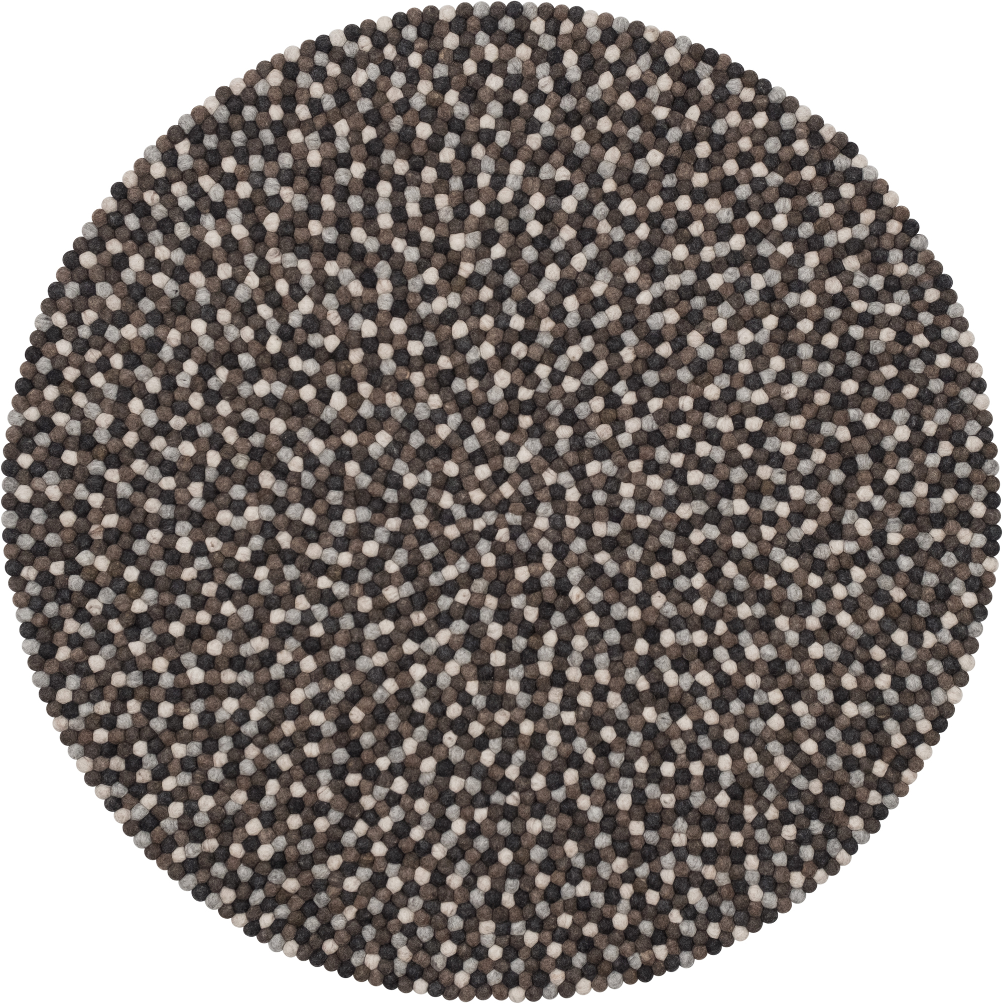 Felt ball Carpet round 160 cm myfelt Nela