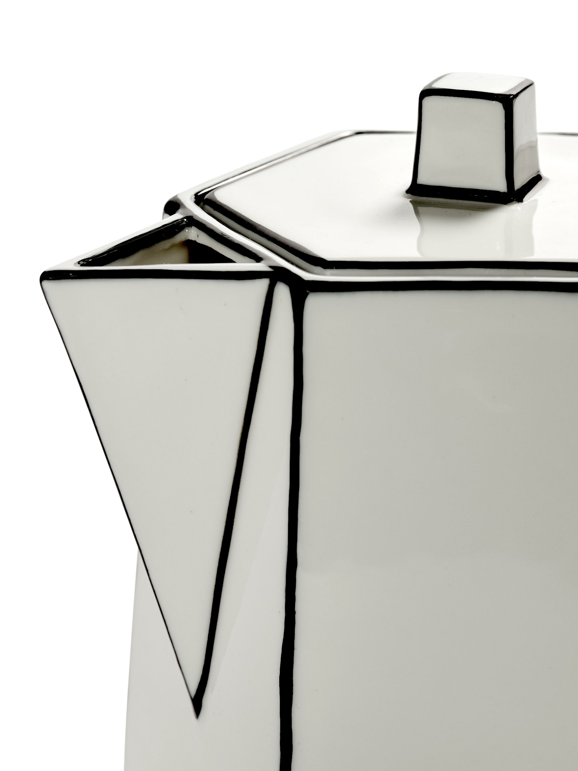 Teapot white/black Carte Blanche Serax 