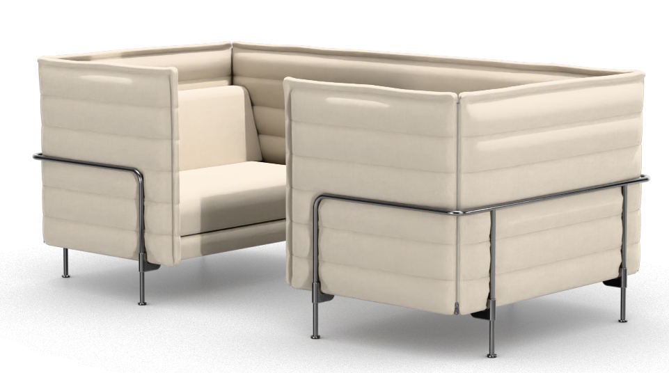 Alcove Cabin Love Seat Lowback Sofa Vitra