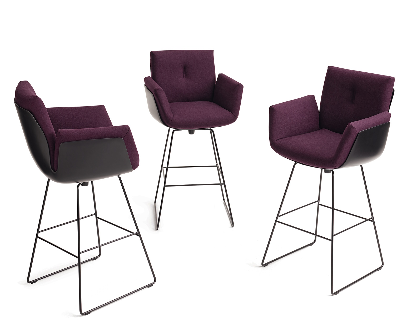 Alvo Bar Chair Swivel with Wire Frame H 122 cm Cor  
