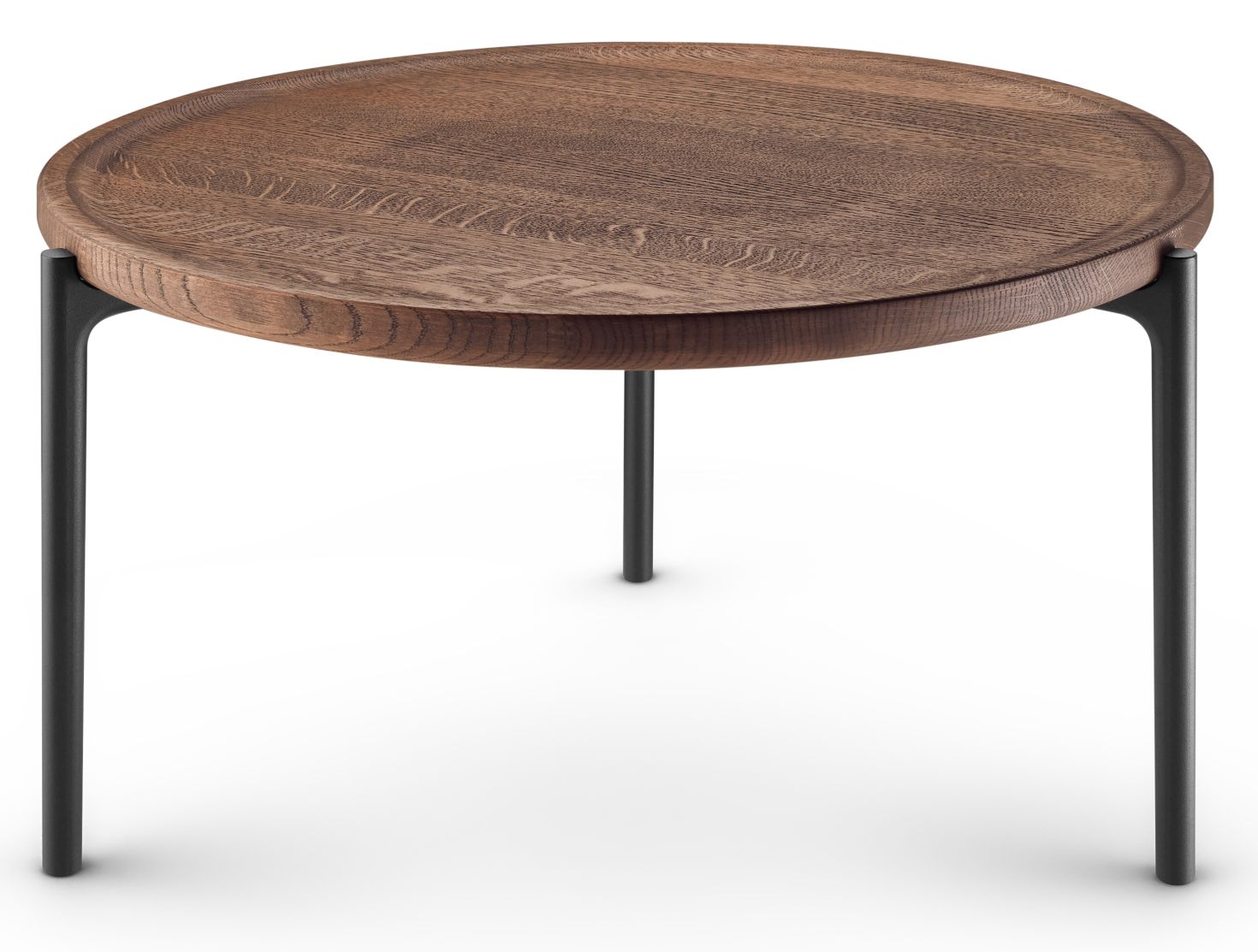 Savoye Round Oak Table - Smoked ø 60 x H 35 cm Eva Solo
