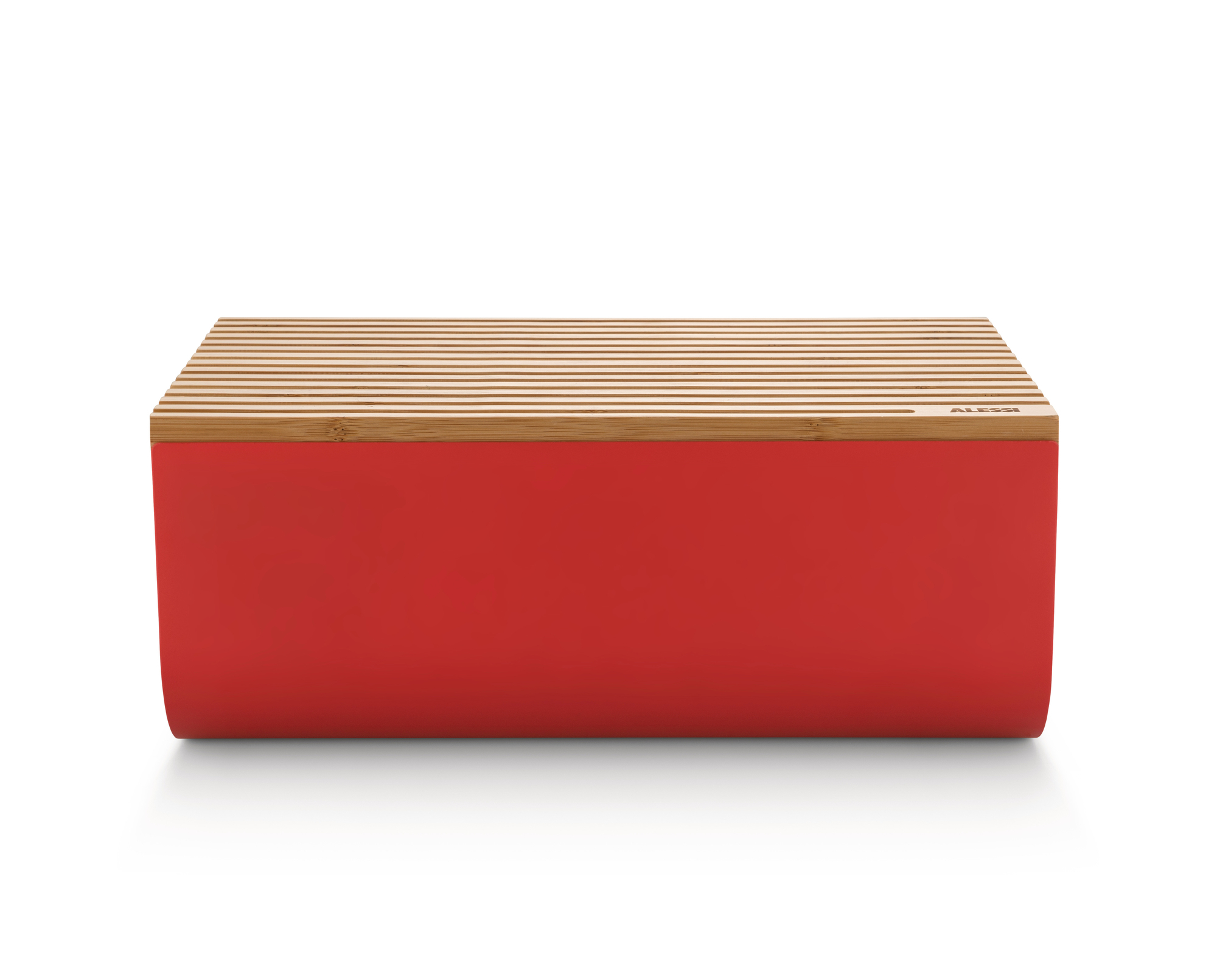 Mattina Bread Box Made of Steel Warm Grey Alessi