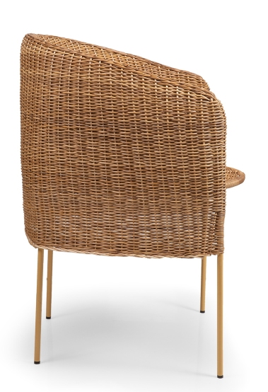 Caribe Natural Dining Chair Chair Outdoor ames Raw natural material / Yellow