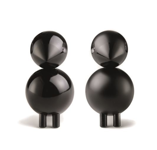 Lovebirds black wooden figures Kay Bojesen