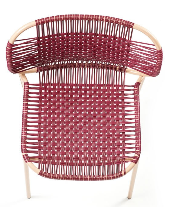 Cielo Stacking Chair Outdoor ames Red - Pink sand