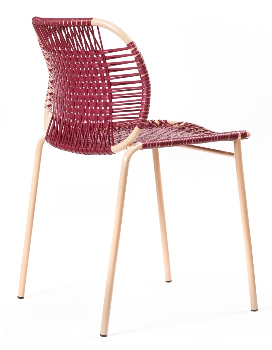 Cielo Stacking Chair Outdoor ames Red - Pink sand
