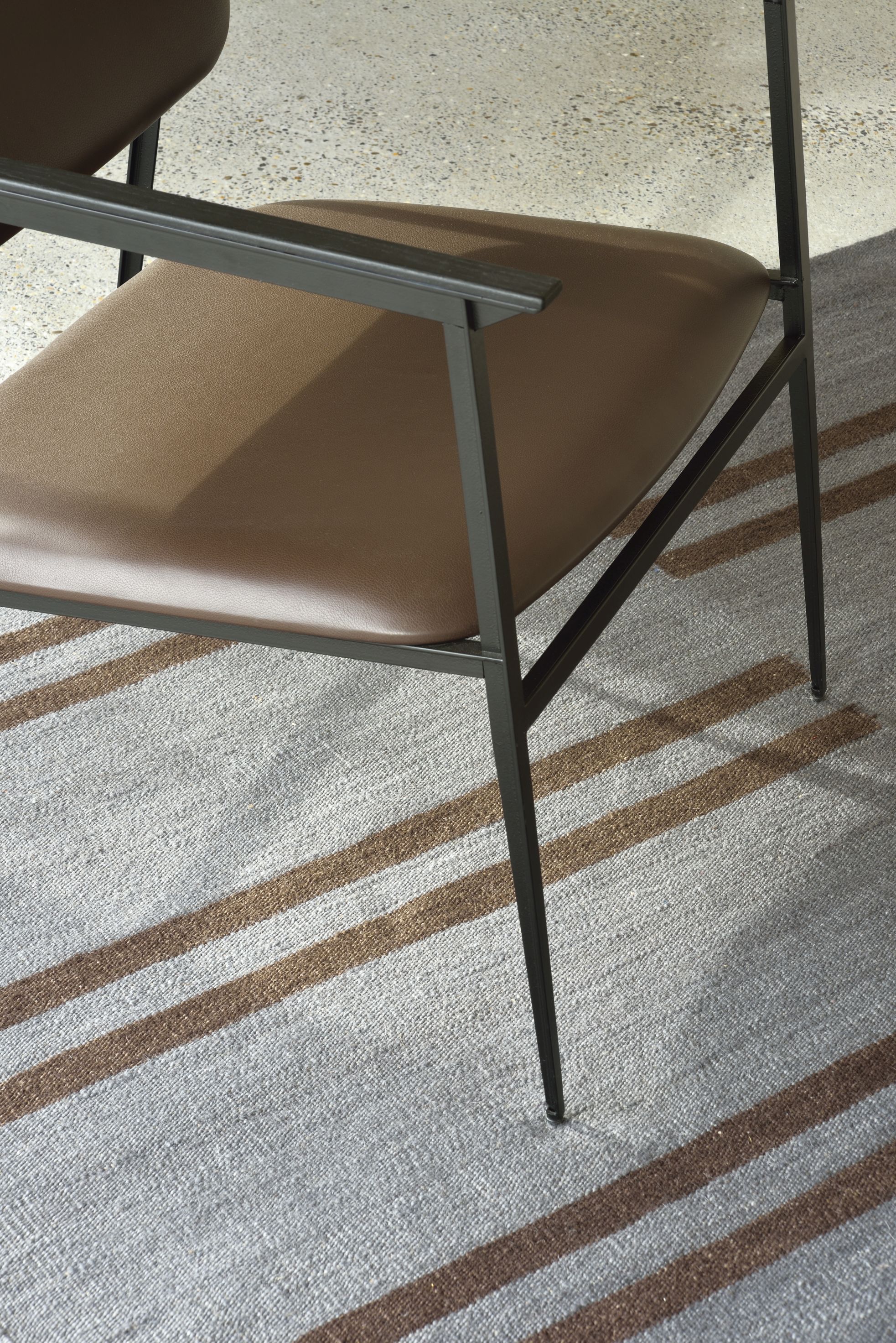 Blue Mazandaran Kilim rug 170x240 cm Ethnicraft EXHIBITION PIECE