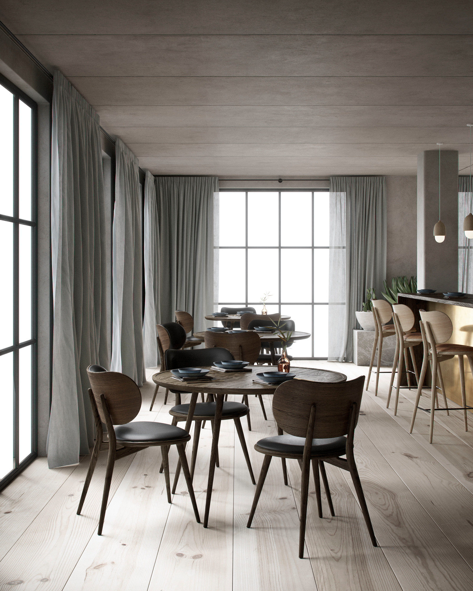 High Stool Backrest Barstool Mater