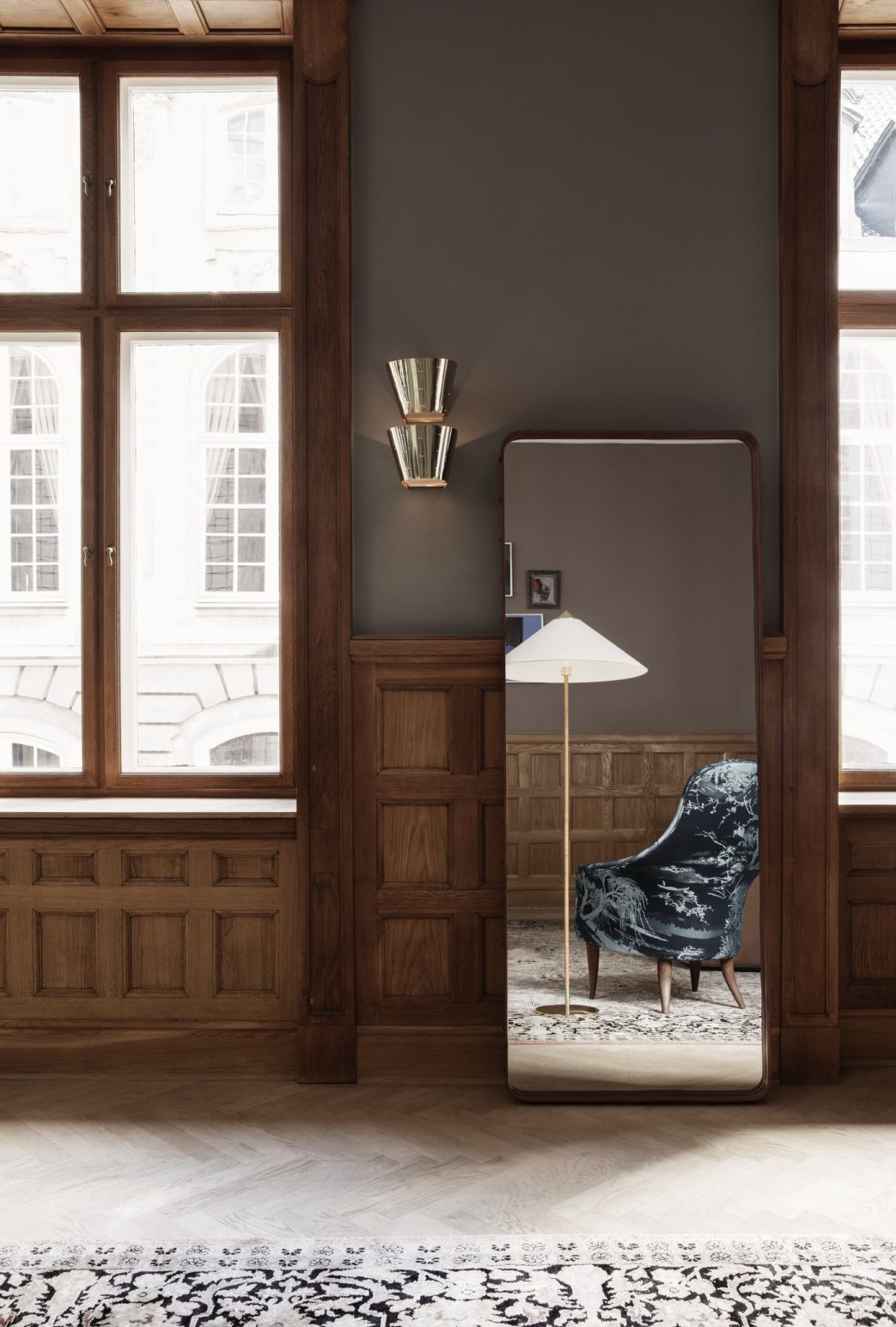 Adnet Rectangular Mirror Large Gubi