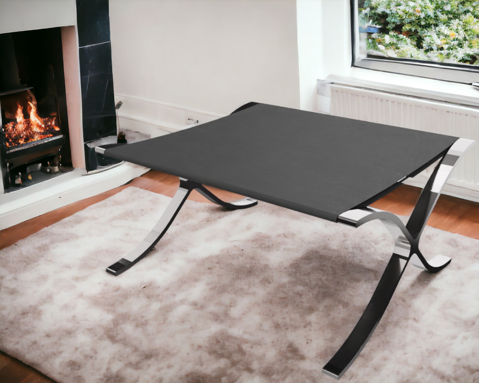 Barcelona Stool / Stool Relax with black cowhide Knoll International 