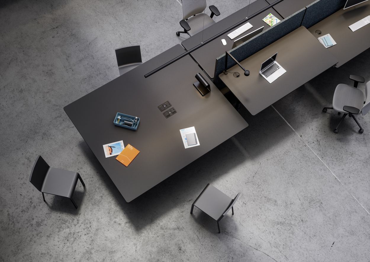 Tyde 2 Sitting and Standing table 160 cm Vitra