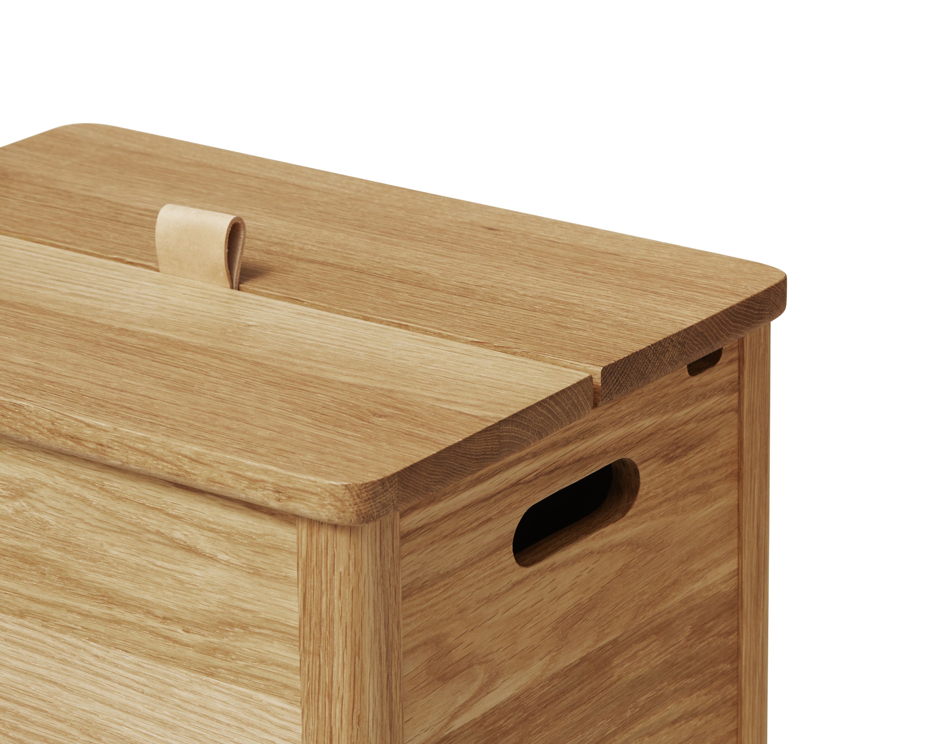 A Line Laundry Box Oak Oiled Form & Refine