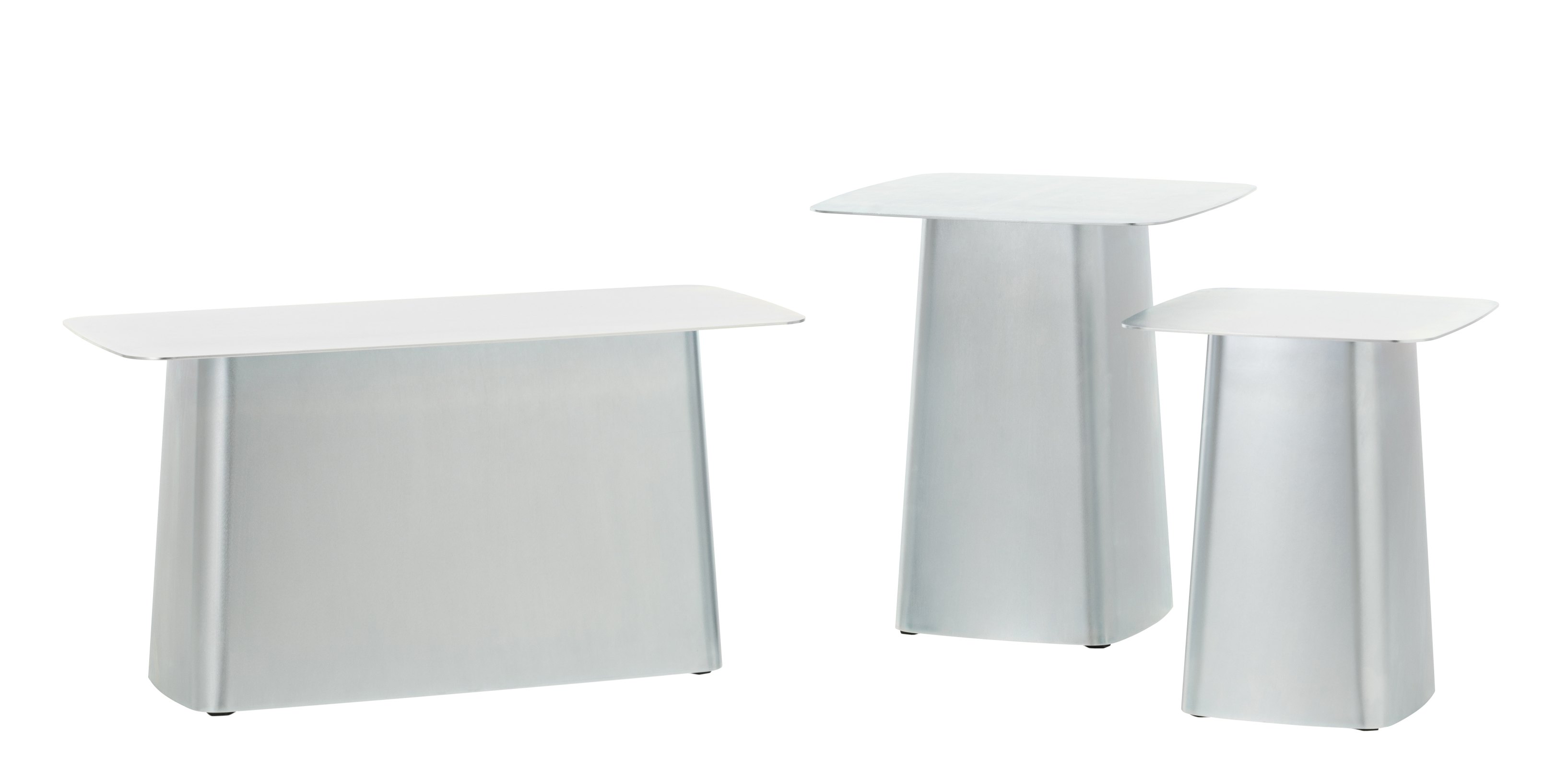 Metal Side Table Medium Galvanised Outdoor Vitra