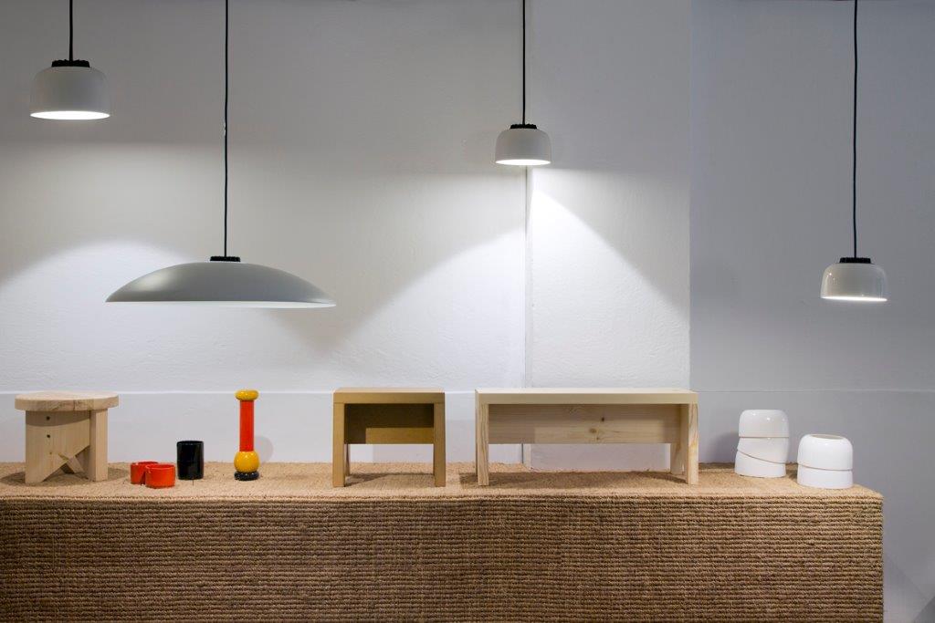 Headhat Ceramic Pendant Light Santa & Cole