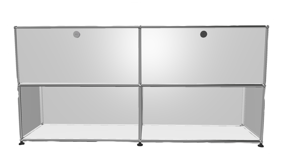 USM Haller Sideboard 2 Flaps / 2 Open Pure white - FAST DELIVERY