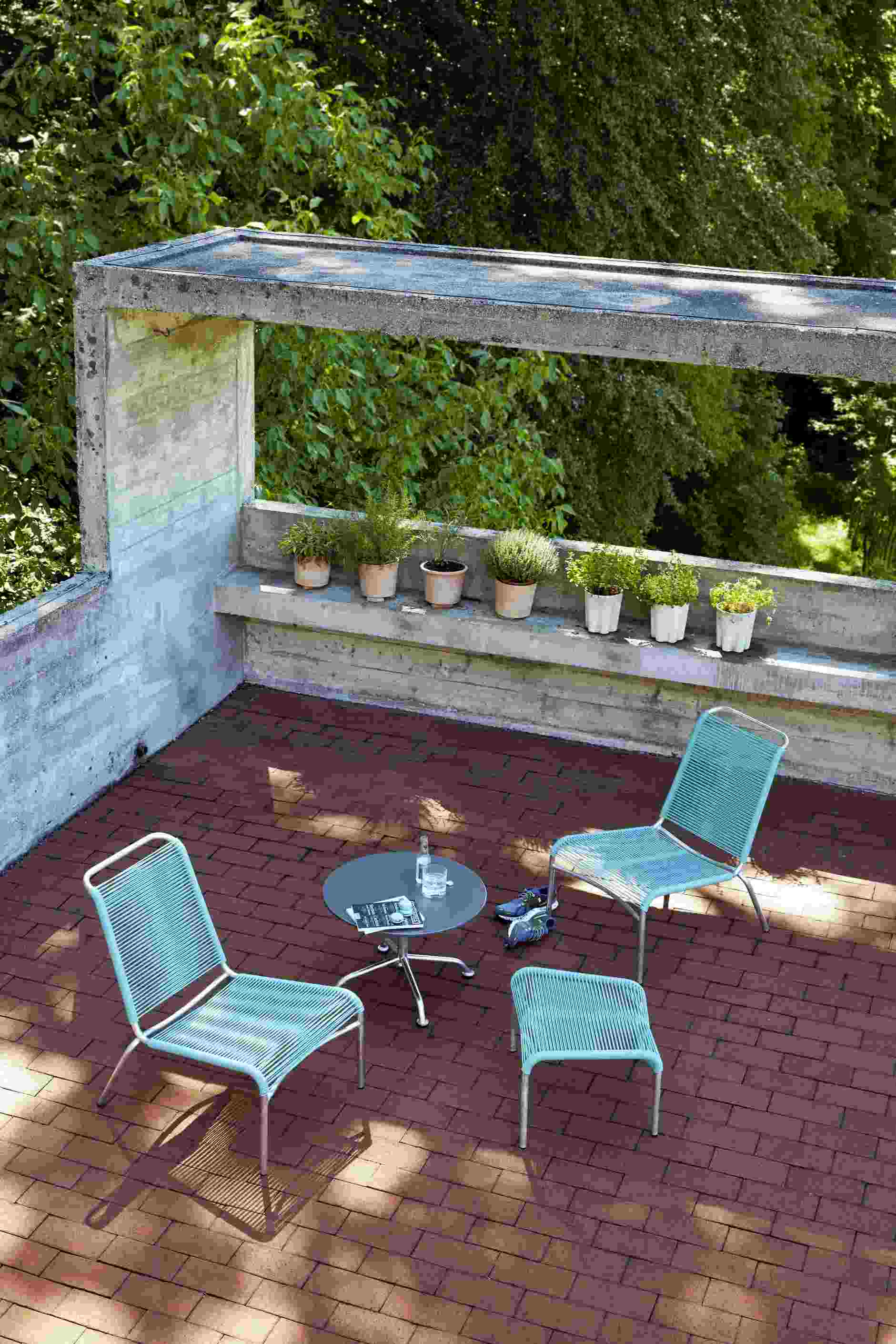 Altorfer Lounge Stool Outdoor Embru 